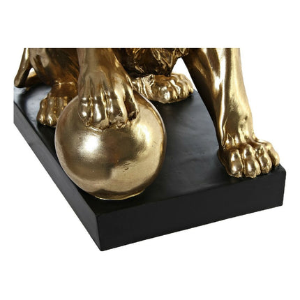 Deko-Figur DKD Home Decor RF-181552 Schwarz Gold Löwe Harz (36 x 24 x 44 cm)