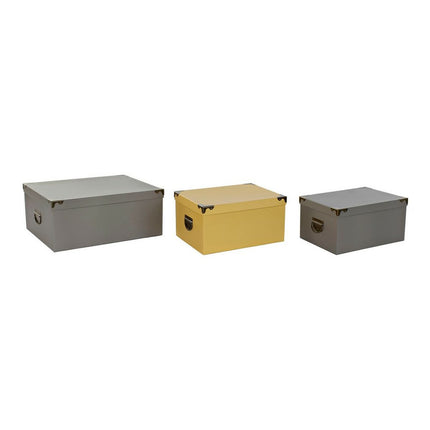 Set dekorativer Karten DKD Home Decor Metall Pappe (3 pcs)