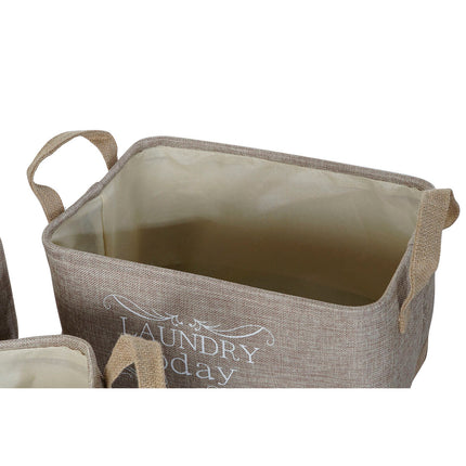 Korb-Set DKD Home Decor Polyester (3 pcs)