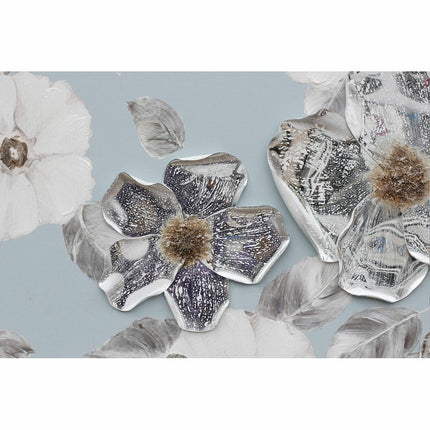 Bild DKD Home Decor 80 x 2,8 x 80 cm Blomster Shabby Chic (4 Stücke)