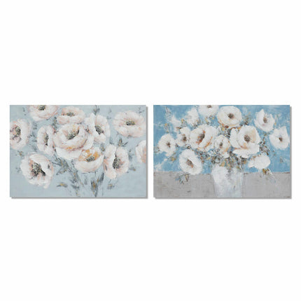 Bild DKD Home Decor 120 x 2,8 x 80 cm Blomster Shabby Chic (2 Stück)