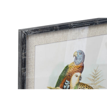 Bild DKD Home Decor 50 x 2 x 60 cm Vögel Moderne (4 Stücke)