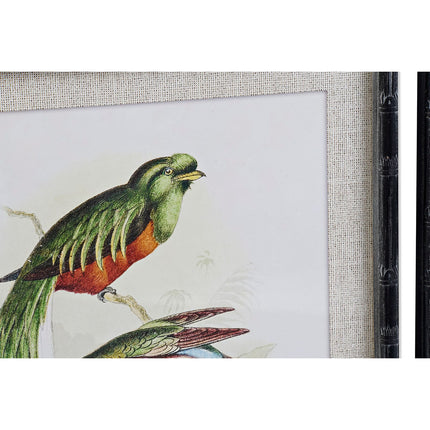 Bild DKD Home Decor 50 x 2 x 60 cm Vögel Moderne (4 Stücke)