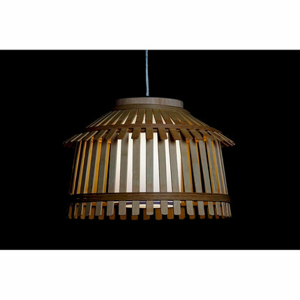 Deckenlampe DKD Home Decor Braun Polyester Bambus 50 W (43 x 43 x 29 cm)
