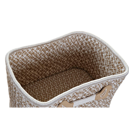 Korb-Set DKD Home Decor Baumwolle Jute (41 x 31 x 27 cm)