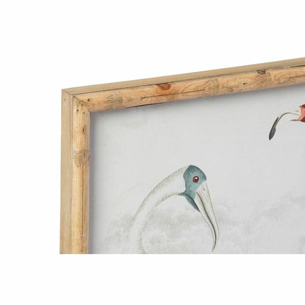 Bild DKD Home Decor 60 x 2,8 x 45 cm Vögel Moderne (4 Stücke)
