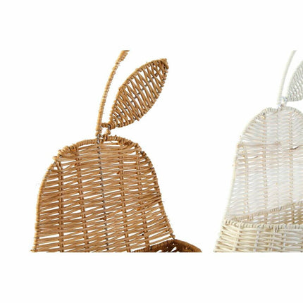 Korb DKD Home Decor An der Wand montiert Rattan (55 x 33 x 14 cm) (2 Stück)