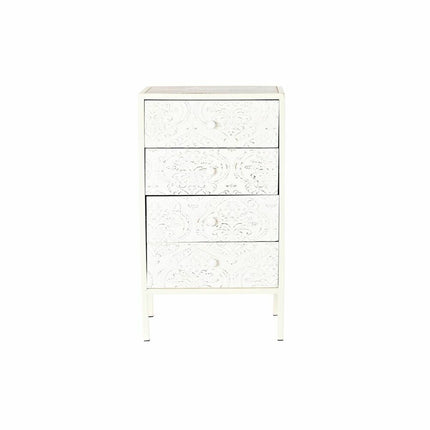 Schubladenschrank DKD Home Decor Tanne MDF Weiß Araber (45 x 34 x 78 cm)