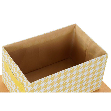 Satz stapelbarer Organizerboxen DKD Home Decor Polyester (3 Stück)