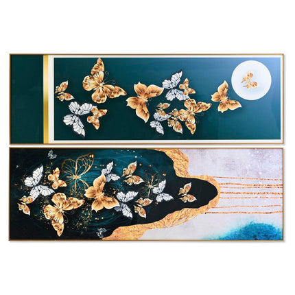 Bild DKD Home Decor 180 x 3 x 60 cm Schmetterlinge (2 Stück)