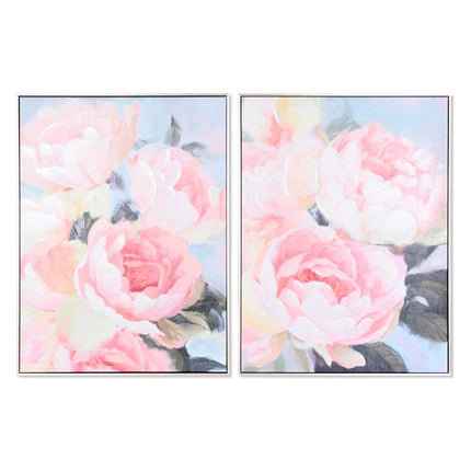Bild DKD Home Decor 60 x 3,5 x 80 cm 60 x 3 x 80 cm Blomster Romantisch (2 Stück)