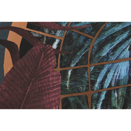 Bild DKD Home Decor 80 x 4,5 x 100 cm Tropical Blumen, Pflanzen und Bäume (2 Stück)