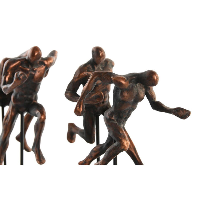 Deko-Figur DKD Home Decor Metall Kupfer Harz Moderne (43 x 11,5 x 19 cm)