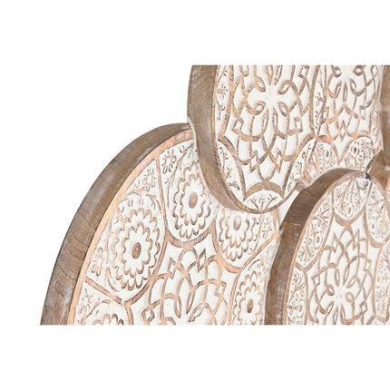 Wanddekoration Home ESPRIT Weiß natürlich Antiker Finish 86 x 4 x 64 cm