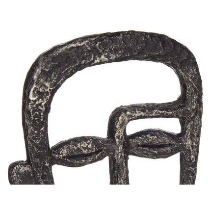 Deko-Figur Gesicht Schwarz 19,5 x 38 x 10,5 cm (4 Stück)