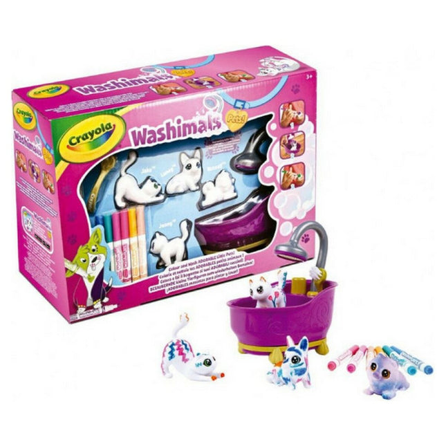 Playset Washimals Pets Crayola 74-7453 Badewanne