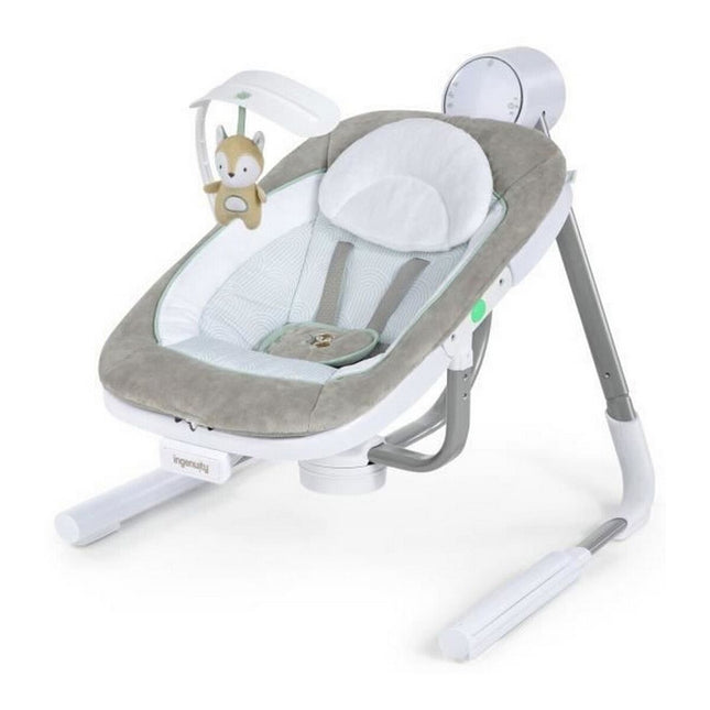 Baby-Liegestuhl Ingenuity Dual-Direction Swing Grau Weiß