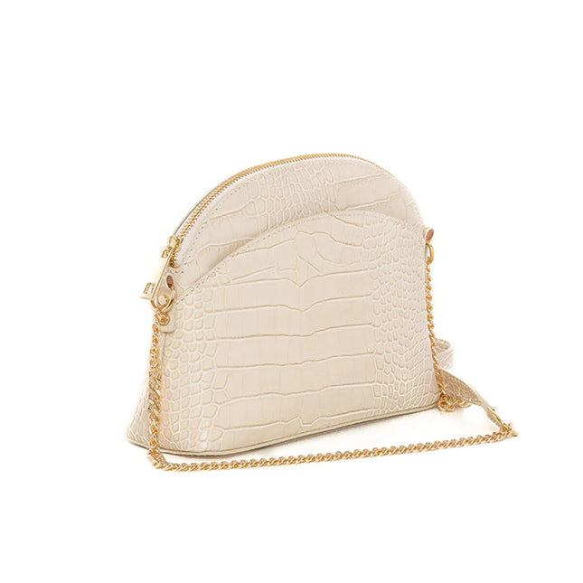 Damen Handtasche Lia Biassoni WLB220377-TAUPE Beige (22 x 17 x 7 cm)