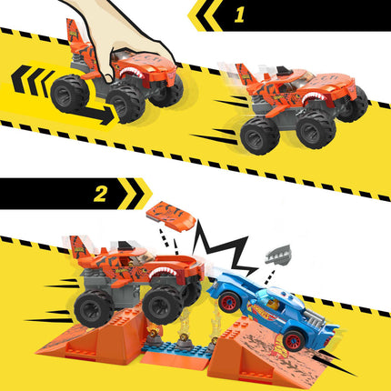 Baukasten Hot Wheels Mega Construx - Smash & Crash Shark Race 245 Stücke