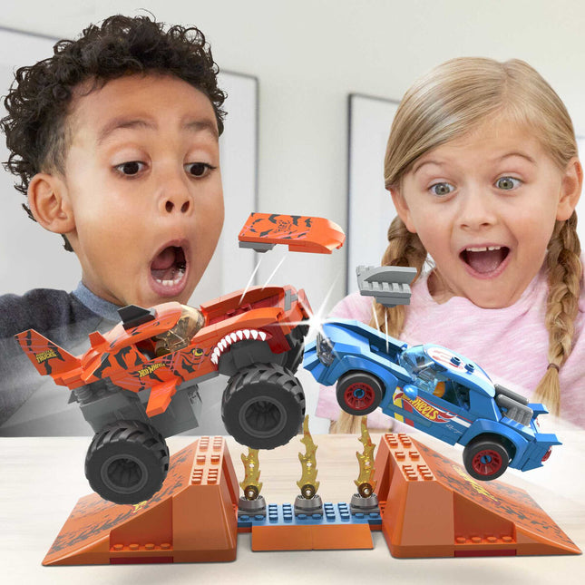 Baukasten Hot Wheels Mega Construx - Smash & Crash Shark Race 245 Stücke