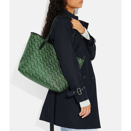 Damen Handtasche Coach CF342-IMGRN grün 48 x 28 x 15 cm