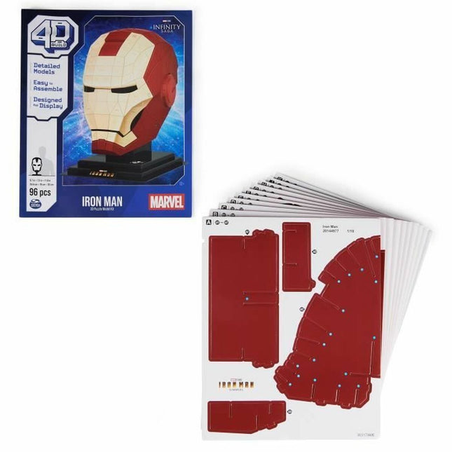 Konstruktionsspiel Marvel Iron Man 96 Stücke 24,6 x 19 x 30 cm Bunt