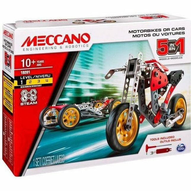 Konstruktionsspiel Meccano Car and motorcycle Bunt 1 Stücke