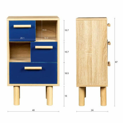 Schubladenschrank 67 x 40 cm Marineblau