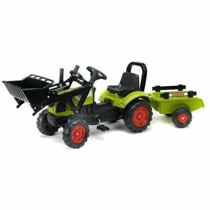 Spielset Fahrzeuge Falk Backhoe loader with trailer