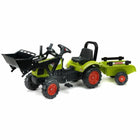 Spielset Fahrzeuge Falk Backhoe loader with trailer