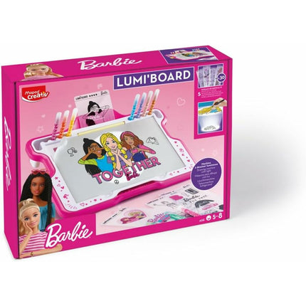Zeichenset Maped Lumi´Board Barbie Rosa