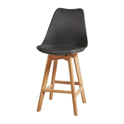 Hocker Bjorn Schwarz Kunststoff Polyurethan (48,5 x 53 x 65 cm) (2 Stück)