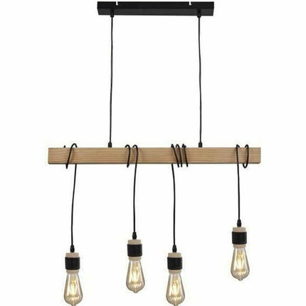 Deckenlampe Detroit 150 Schwarz Holz
