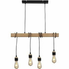 Deckenlampe Detroit 150 Schwarz Holz