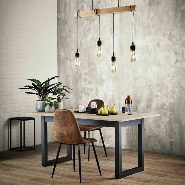 Deckenlampe Detroit 150 Schwarz Holz