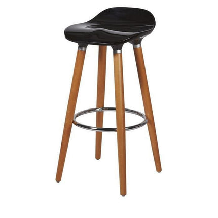 Hocker Oslo Schwarz Braun PVC (39 x 33 x 70 cm) (4 Stück)