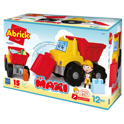 Lastwagen u. Anhänger mit Ladung Ecoiffier Les Maxi Für Kinder 15 Stücke