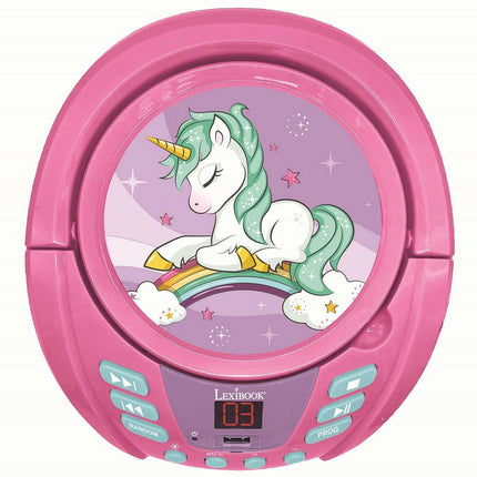 CD/MP3 Player Lexibook Bluetooth Rosa Für Kinder Einhorn