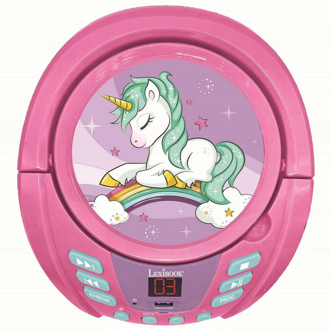 CD/MP3 Player Lexibook Bluetooth Rosa Für Kinder Einhorn