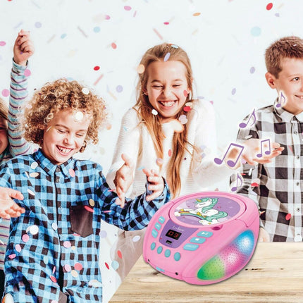 CD/MP3 Player Lexibook Bluetooth Rosa Für Kinder Einhorn
