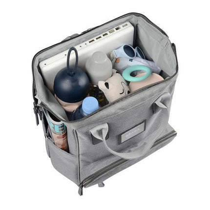 Wickeltasche Béaba Wellington Grau