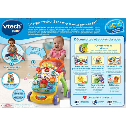 Rutschauto Vtech Super Trotteur Parlant 2 En 1 Orange (FR)