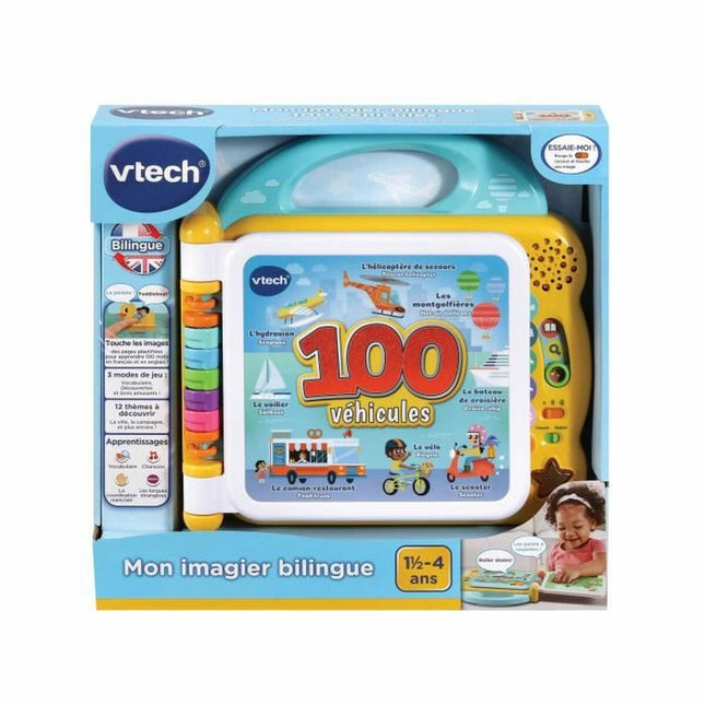 Interaktives Kinderbuch Vtech My Bilingual Picture Book - 100 Vehicles