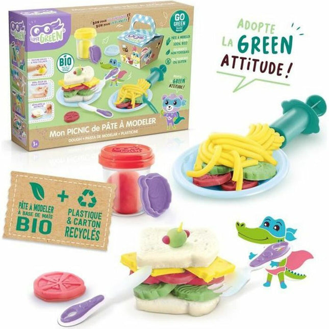 Knetspiel Canal Toys Organic Plasticine Picnic Kit