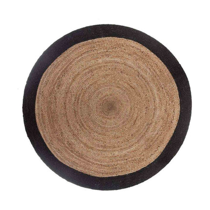 Teppich Atmosphera Sackleinen Schwarz (Ø 120 cm)