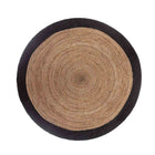 Teppich Atmosphera Sackleinen Schwarz (Ø 120 cm)