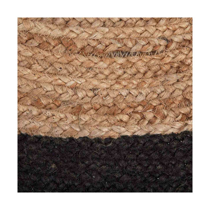 Teppich Atmosphera Sackleinen Schwarz (Ø 120 cm)