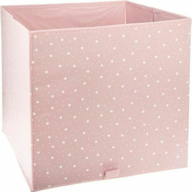 Mehrzweckbox Atmosphera 83477 Sterne Rosa Textil (29 x 29 x 29 cm)