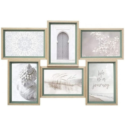 Fotorahmen Atmosphera Mille-Mille 6 fotos Holz MDF (45 x 31 cm)