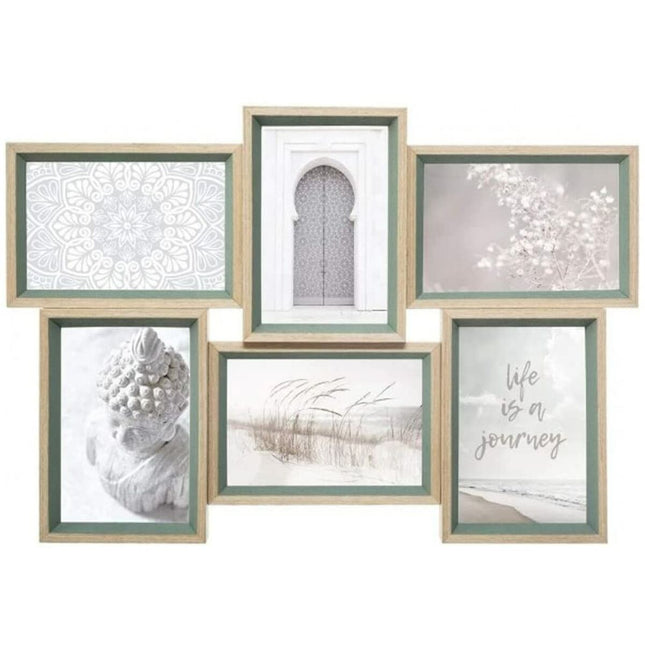 Fotorahmen Atmosphera Mille-Mille 6 fotos Holz MDF (45 x 31 cm)